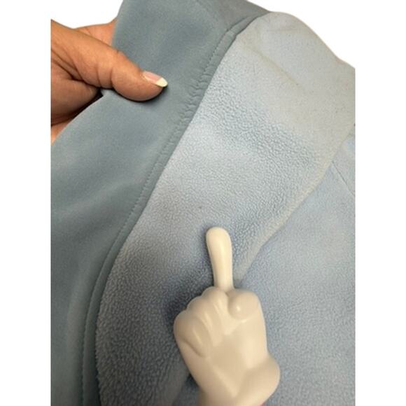 "THE NORTH FACE" 2 Tone Blue Fleece Women's Zip Fleece SZ S INSIDE LINER SNAPS - Picture 16 of 16